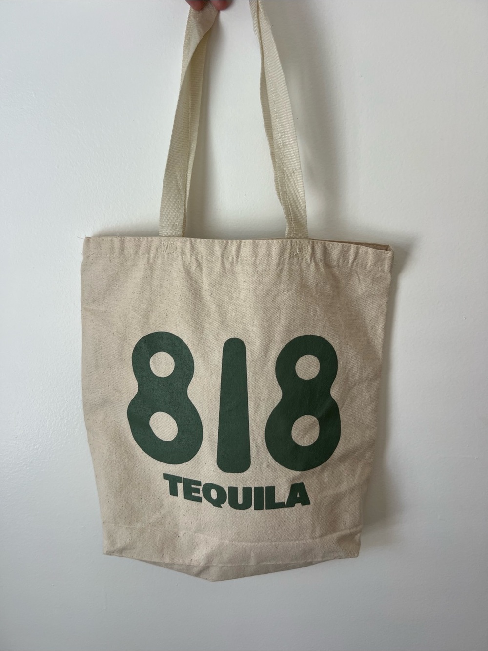 818 Tequila Canvas Tote Bag in Dark Green